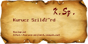 Kurucz Szilárd névjegykártya
